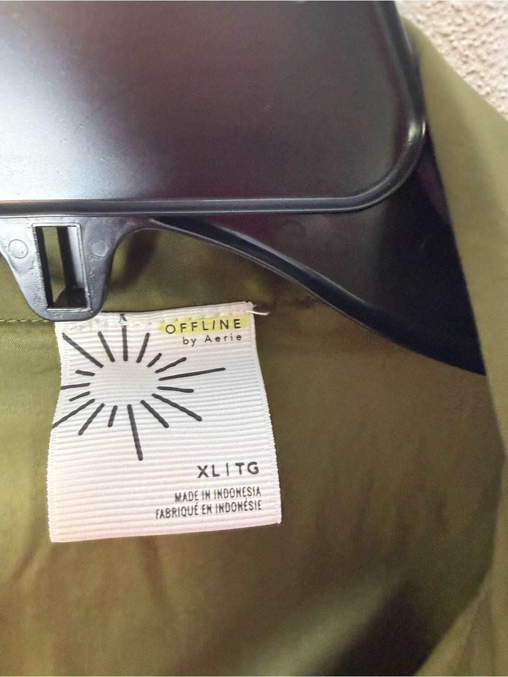 Offline Aerie Olive Green Lightweight Bomber Jacket - Picture 4 of 5